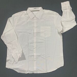 INCfOTT‎ Mens White Classic Collection Button Down Dress Shirt Size 2XL